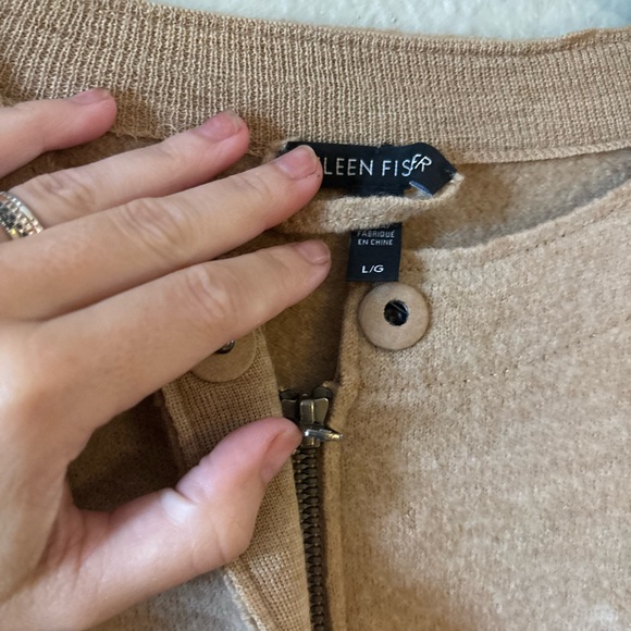 Eileen Fisher Women's Tan Boiled‎ Wool Jacket - Picture 5 of 9